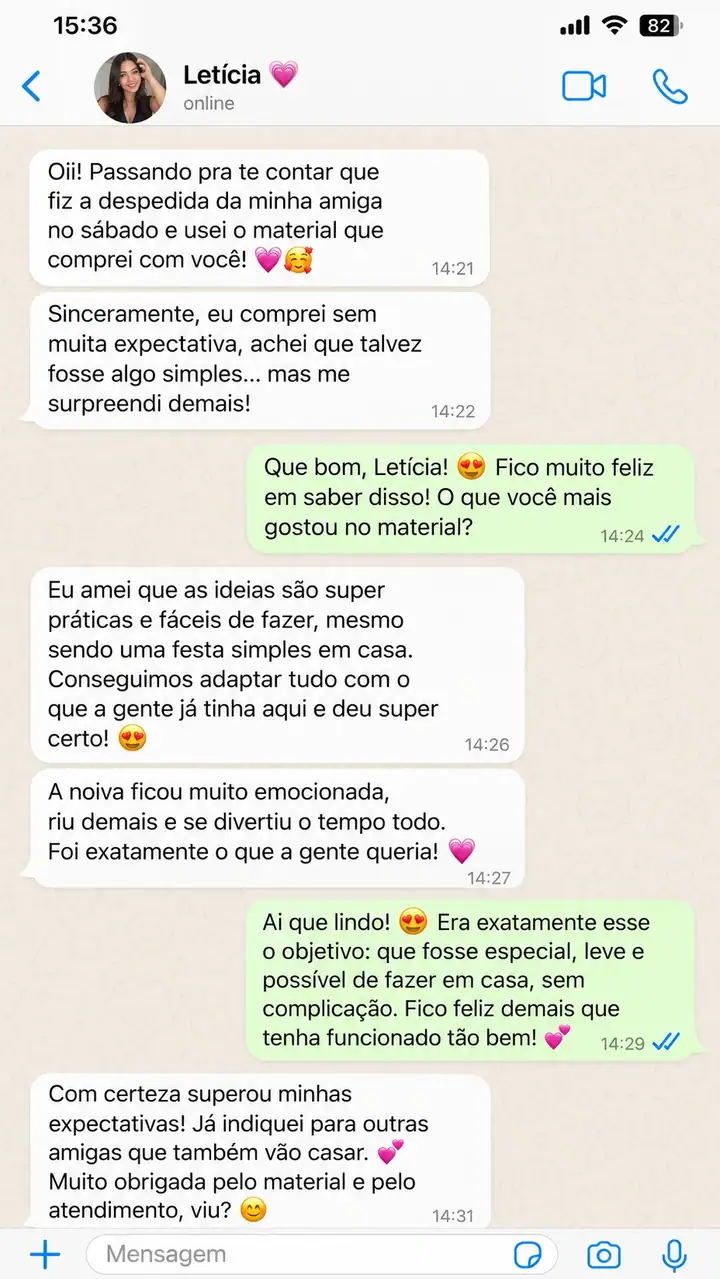 Conversa fictícia ilustrativa 4